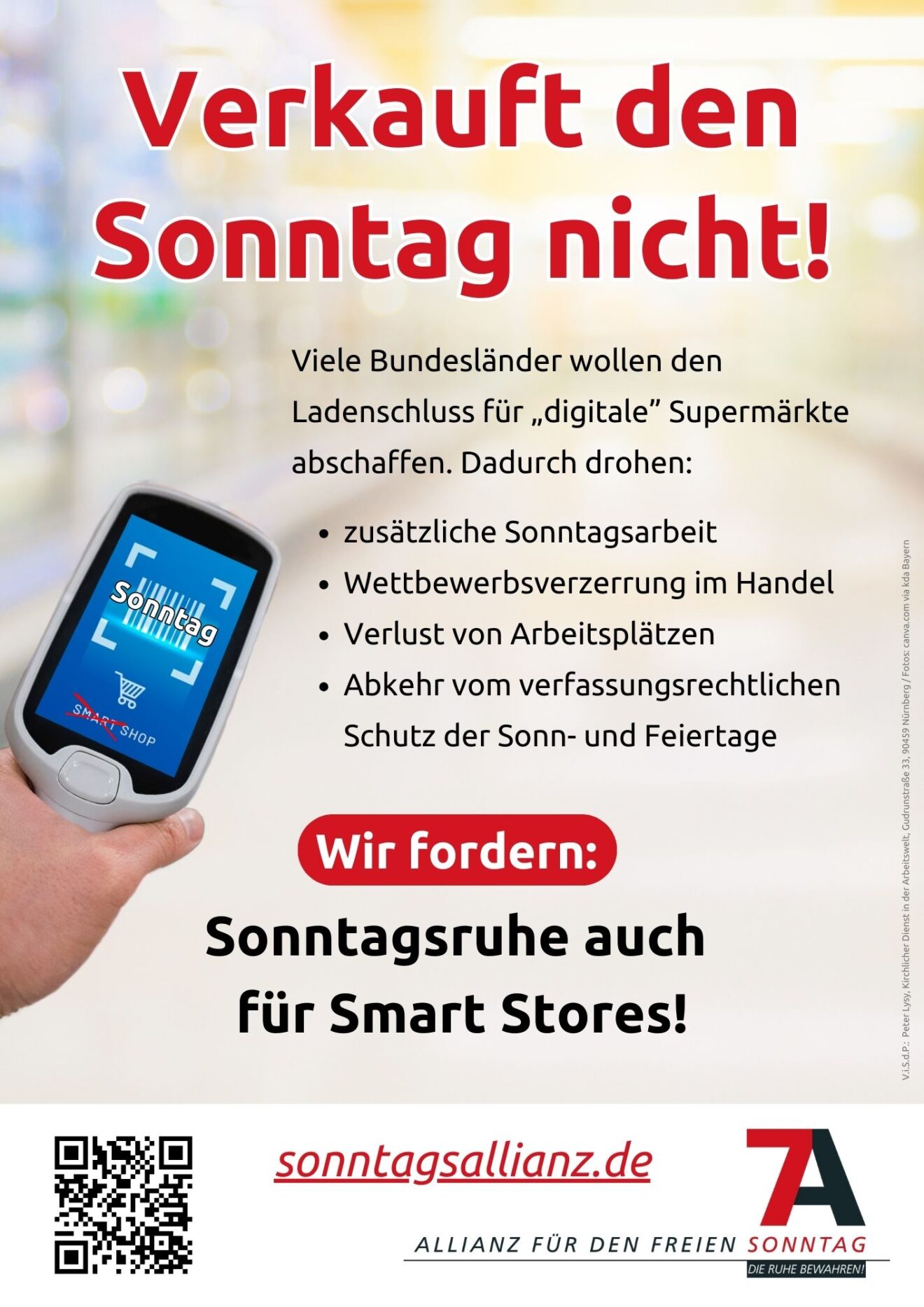 Verkauft den Sonntag nicht!